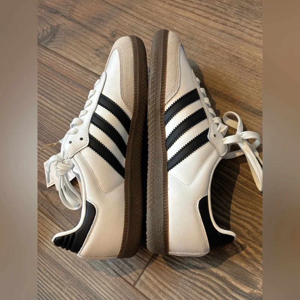 Adidas Samba OG White, Black, and Tan/Gum Sneakers NWT - Picture 5 of 9